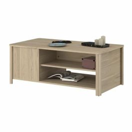 Parisot 0191TABA Mesa de centro rectangular BETTY, tablero de partículas recubierto de papel, roble, L110 x H42 x D60 cm