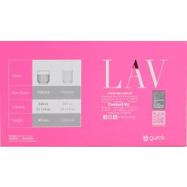 Lav Set de 6 Vasos Tokyo 330 cc (8 Cajas)