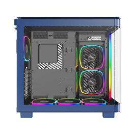 Montech KING 95 PRO Midi Tower PC Azul Vidrio Templado