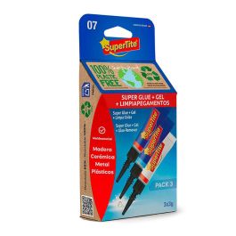 Supertite A2507 Kit instan + gel + limpiador blister 3 x 3 g para unión de diversos materiales Precio: 2.50000036. SKU: S7919572