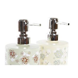 DKD Home Decor Dosificador Tradicional Verde Beige 8 x 17 x 10 cm (12 Unidades) 450ml