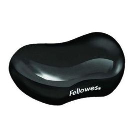 Fellowes Reposamuñecas Gel Flexible Crystal Negro - Resistente a Manchas, Superficie Ideal para Ratón