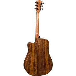 Lag HV30DCE Guitarra Acústica Electroacústica Dreadnought Cutaway HyVibe H2 Abeto Engelmann/Bocote Natural