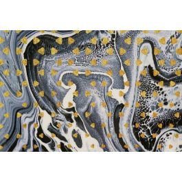 DKD Home Decor Cuadro Moderno Abstracto Dorado Negro 90 x 60 cm (2 Unidades)