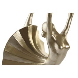 DKD Home Decor Figura Bailarina Resina Dorado Negro 16 x 33.5 x 20 cm