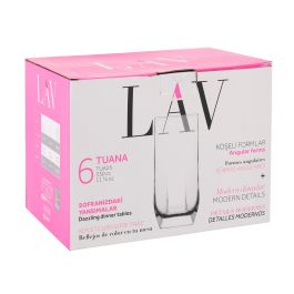 Set de 6 vasos para refresco 330 cc Tua - Lav (8 Cajas) Set de 6 vasos para refresco 330 cc Tua - Lav (8 Cajas)