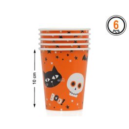 Pack de 6 Vasos Halloween Naranja 10 cm para Fiestas Infantiles Precio: 0.58999963. SKU: B158EPJX9Y