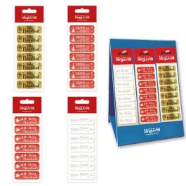 Etiquetas Regalo Adh. Holograficas Blister 16 Uds. 45X15 Navidad Surtido Expositor De 160 Precio: 137.78999993. SKU: B13ADEMASQ