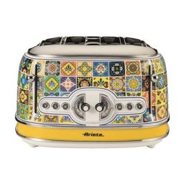 Ariete 156 POSITANO Tostador 4 Ranuras con Funciones Descongelar, Recalentar y Cancelar, 6 Niveles de Tueste, Bandeja Recogemigas