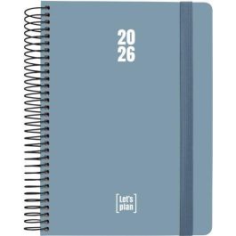 Agenda Anual (2026) Grafoplas Colors Espiral Tapa Extradura Con Goma A5 210X150 D/P Azul Plomo Precio: 12.50000059. SKU: B1FLJBBBJQ