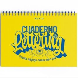 Rubio Cuaderno de Lettering Práctica Caligrafía Creativa Paso a Paso Formato Horizontal Espiral Tapa Dura 236 Páginas Precio: 11.59000024. SKU: S8416498