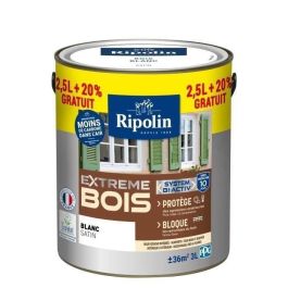 RIPOLIN Pintura para Madera Satinada Alta Protección 10 años que Protege y Magnifica tu Madera - Blanco Precio: 104.49999956. SKU: B19TTM332T
