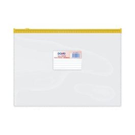 Dosier Sobre Dohe Zipper Fº Apaisado Pvc Trasparente/Amarillo (Set de 24) Precio: 27.50000033. SKU: BIX99472