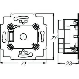 BUSCH JAEGER UP-Busankoppler BJ 6120/12-101 para sensores Busch-priOn