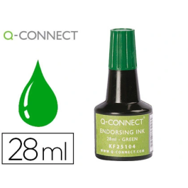 Q-connect Tinta para tampón verde bote 28 ml Precio: 1.49999949. SKU: B1FD8VCFEV
