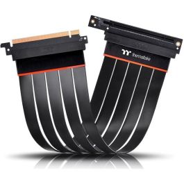 Thermaltake Extensor PCI Express 4.0 16X 30cm Macho a Hembra Ángulo 90° Negro
