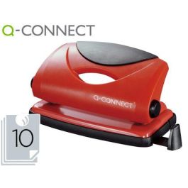 Taladrador Q-Connect Kf02154 Rojo Abertura 1 mm Capacidad 10 Hojas