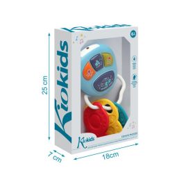 KioKids Llavero De Coche Musical para Bebé +6 Meses - Mordedor con Melodías, Sonidos Realistas y Texturas Variadas en Color Azul