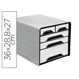 Cep Fichero Cajones Sobremesa Mixtos Blanco/Negro 5 Cajones 360x288x270 mm Precio: 82.49999978. SKU: B1D9J88JDZ