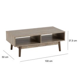 Mesa de Centro Natural 100 x 50 x 37,5 cm