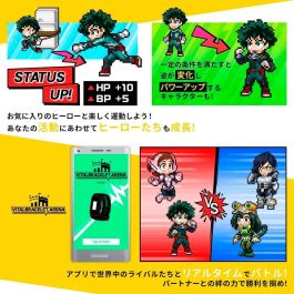 Bandai My Hero Academia Vital Bracelet Pulsera de Actividad y Reloj de Fitness para Entrenar Personajes con NFC y App