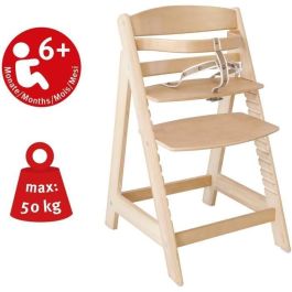 Trona de madera regulable Sit Up III - ROBA - Regulable en altura - Natural