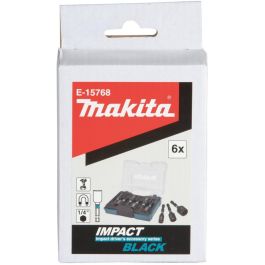 Makita E-15768 Juego de Enchufes 1/4" Métrico 6-13mm de Acero 6 Piezas