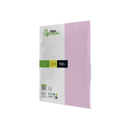 Liderpapel Papel Color A4 80gr Rosa Paquete 100 Hojas