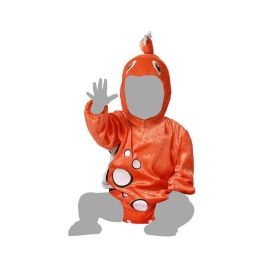 Disfraz Bebé Pez Naranja Unisex con Aleta y Ojos para 6-12 Meses