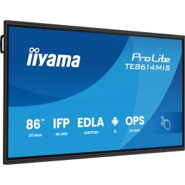 iiyama TE8614MIS-B2AG Pantalla Digital 86" 4K UHD VA Táctil 3840x2160 60Hz 435cd/m² 24/7 Negro