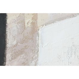 Cuadro Home ESPRIT Blanco Beige Abstracto Urbano 92 x 4,5 x 121,5 cm (2 Unidades)