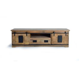 Giner y Colomer Mueble TV Industrial en Madera de Mango con 2 Puertas y Cajón Precio: 1109.9935. SKU: B16ZW3DK8C