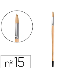 Liderpapel Pincel nº 15 Punta Redonda Cerdas de Cerda para Pintura al Óleo y Acrílica Certificado FSC Precio: 43.1244. SKU: B1398KFQBJ