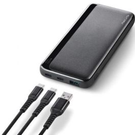NGS QUIZ 10 Power Bank 10000mAh Carga Rápida 22.5W Negra con Pantalla LED
