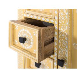 GINER Y COLOMER Cómoda de Madera de Mango con Puerta Decorada y 4 Cajones