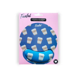 Wondee Alfombrilla de ratón ergonómica de gel funful, antideslizante, 250x230 mm