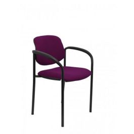 Silla Piqueras Y Crespo Villalgordo Confidente Brazos Fijos Chasis Negro Asiento Y Respaldo Tapizados Bali Morado Precio: 158.50000056. SKU: S5703156