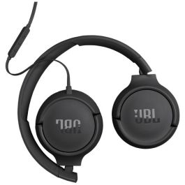 JBL Tune 520C Auriculares On-Ear con Cable USB-C, Diadema Plegable, Supraaurales, Micrófono Integrado, Negro