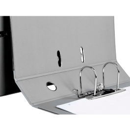 Liderpapel Archivador de Palanca Documenta Folio, Forrado PVC, Rado, Lomo 75mm, Compresor Metálico, Gris