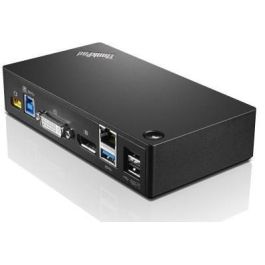 Lenovo ThinkPad USB 3.0 Pro Dock, Estación de Acoplamiento Universal, Puertos USB 3.0, Video Digital, Ethernet, 236g, Negro