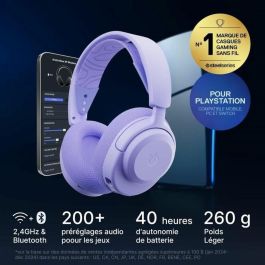 SteelSeries Arctis Nova 3PW Auriculares Gaming Inalámbricos AAATQ08482 - 2.4GHz y Bluetooth - 40h Batería