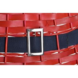 DKD Home Decor Base Árbol Navidad Tradicional Rojo Mimbre Madera 70 x 28 x 70 cm (2 Unidades)