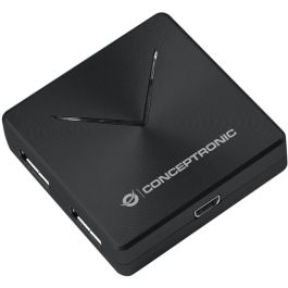 Conceptronic HUBBIES02B Hub USB 3.2 Gen 1 de 4 Puertos Tipo A, Negro, 5000 Mbit/s