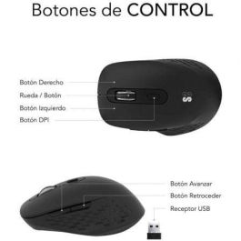 SUBBLIM CURVE ERGO DUAL MOUSE BATTERY BLACK