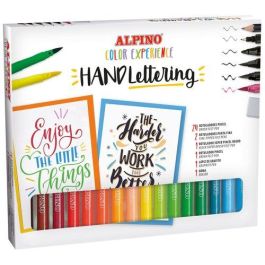Alpino Ar000701 Set de Iniciación Lettering Color Experience: 24 Rotuladores Pincel, Punta Fina, Doble Punta, Lápiz y Goma Precio: 17.95000031. SKU: S8400324