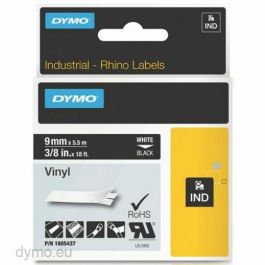 DYMO RHINO Cinta ID1-9 Blanco/negro vinilo