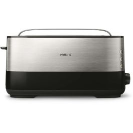 Philips HD2692/90 Tostadora Eléctrica Viva Collection Negra 1030W Centrado Automático Paredes Frías Con Bandeja Para Migas