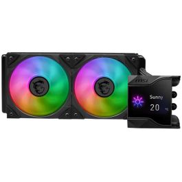 MSI MPG CORELIQUID D240 Kit de Refrigeración Líquida para Procesador, Negro, 2 Ventiladores, Compatible con LGA 1150/1151/1155/1156/1200/1700, AM4/AM5, TR4/sTRX4, 936-6A1611-003