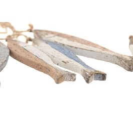 DKD Home Decor Colgante Decorativo Multicolor Paulownia 2 x 34 x 10 cm (6 Unidades)