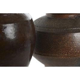 DKD Home Decor Vasija Cerámica Vidriada Item Home 25 x 20 x 25 cm (2 Unidades)